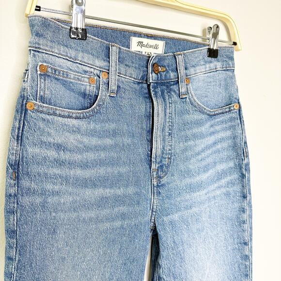 Madewell The Perfect Vintage Jeans High Rise Tapered Leg Ainsworth Wash Size 25 - Picture 6 of 12